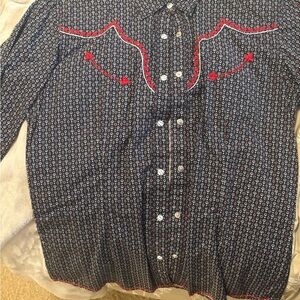 Women’s Black and red Western Shirt